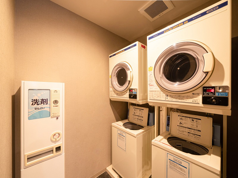 福岡の隔離ホテルのランドリー
